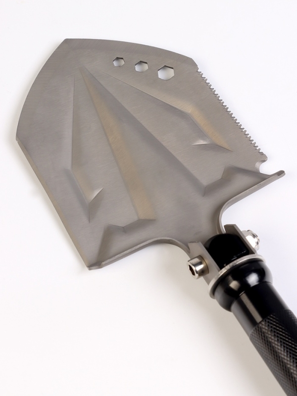 Лопата тактическая многофункциональная, с топором, в кейсе