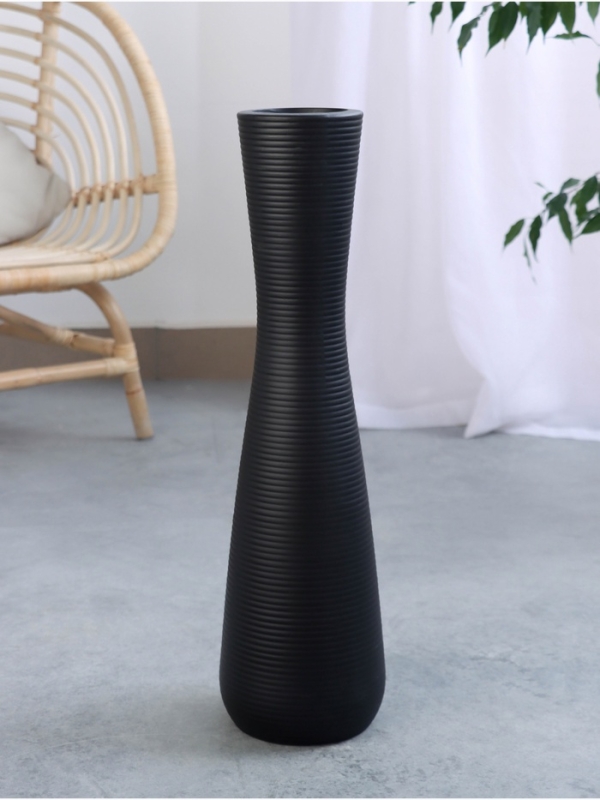 Ваза керамика напольная Ваза керамика напольная "Эллис" 58х14 см, чёрный