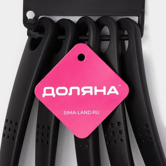 Набор кухонных принадлежностей Доляна &laquo;Точки&raquo;, 5 предметов, чёрный