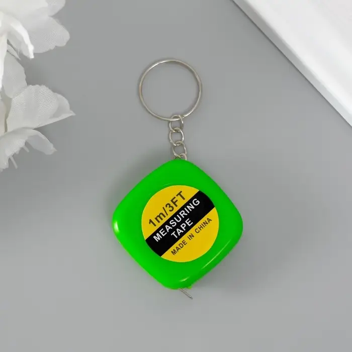 Рулетка-брелок для ключей на кольце «Эксперт», 1 метр, 3.5×3.5 см, МИКС Рулетка-брелок для ключей на кольце «Эксперт», 1 метр, 3.5×3.5 см, МИКС