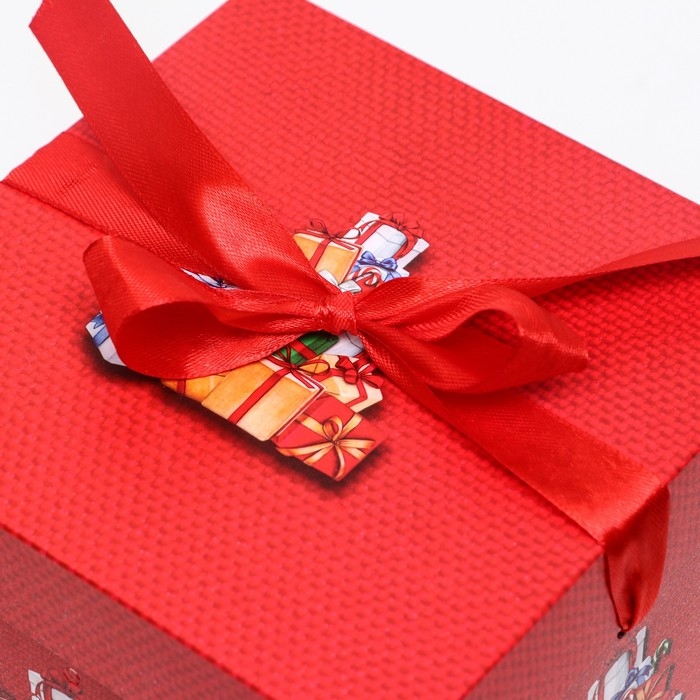 Новый год. Коробка Самосборная Новый год. Коробка Самосборная "Подарки" 15 х 15 х 15 см