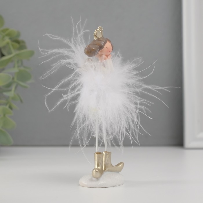 Сувенир полистоун Сувенир полистоун "Ангелочек-принцесса пушок стесняшка" 13х5х4,5 см