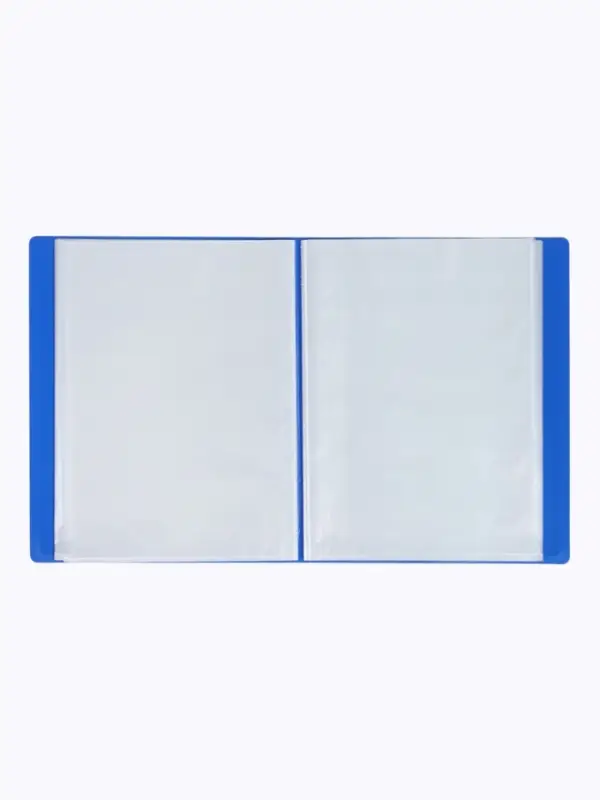 Папка с 100 вкладышами А4, корешок 40 мм, 700 мкм, Calligrata, текстура &laquo;песок&raquo;, синяя