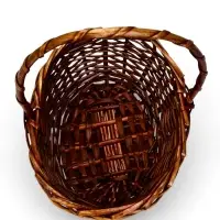 Корзина плетеная (ива)  27 х 21 х 11/28  см коричневый