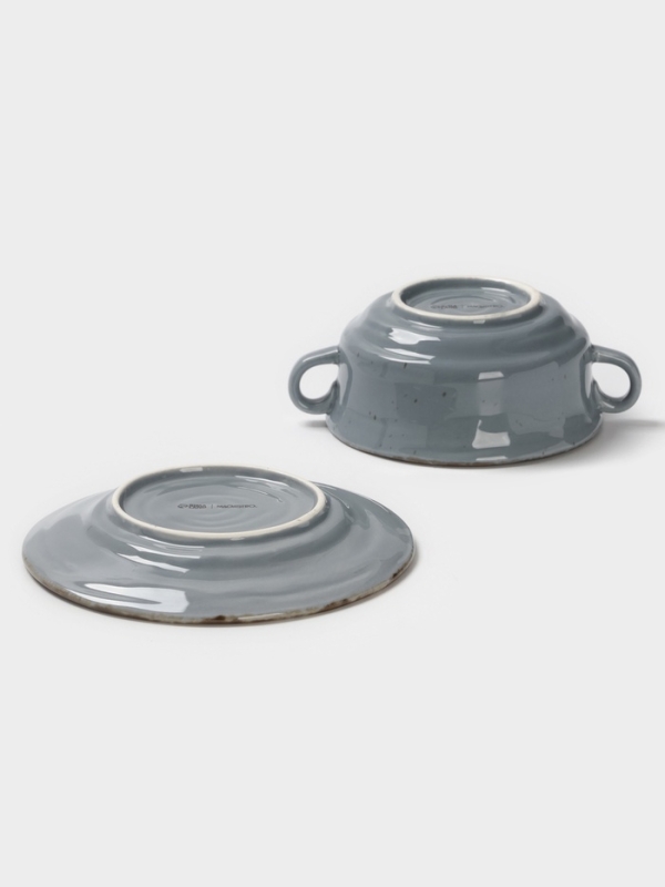 Бульонница Magistro  Бульонница Magistro "Alpine Frost" 250 мл 14,6х14,6х7,2 цвет синий с блюдцем