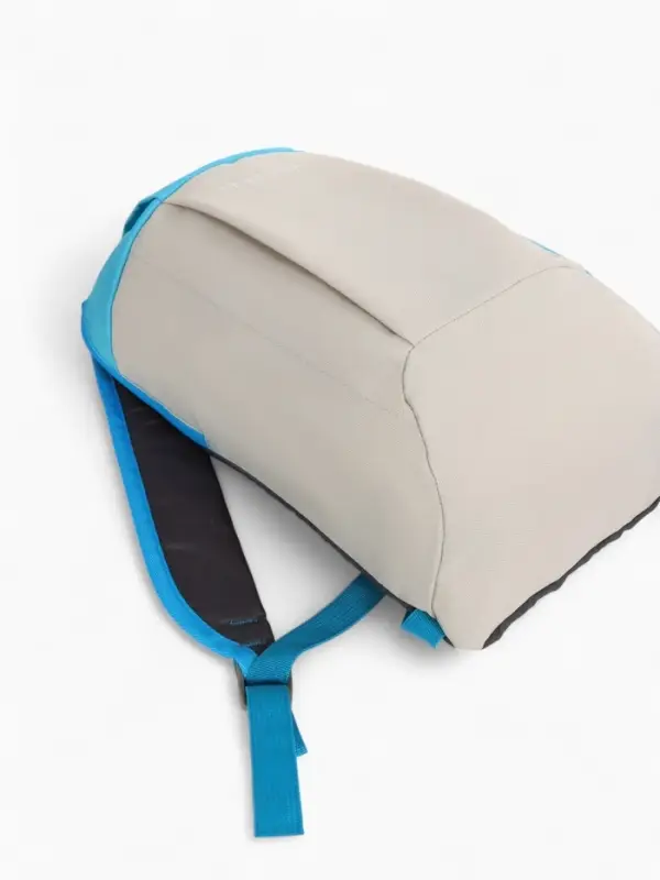 Рюкзак спортивный TEXTURA, на молнии, с карманом, размер 20&times;11&times;39 см, бежевый/голубой