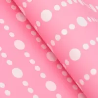 Пленка для цветов, "Бисер", розовая, 57х57 см