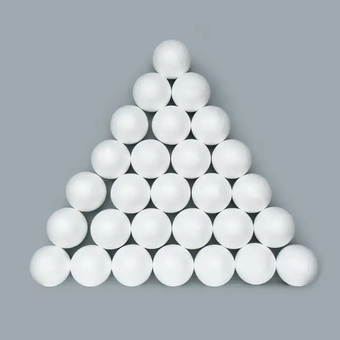 Шар из пенопласта для поделок и творчества, набор 27 шт., 7 см