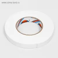 Двусторонняя клейкая лента Aviora, на вспененной основе, белая, 19 мм, 10 м