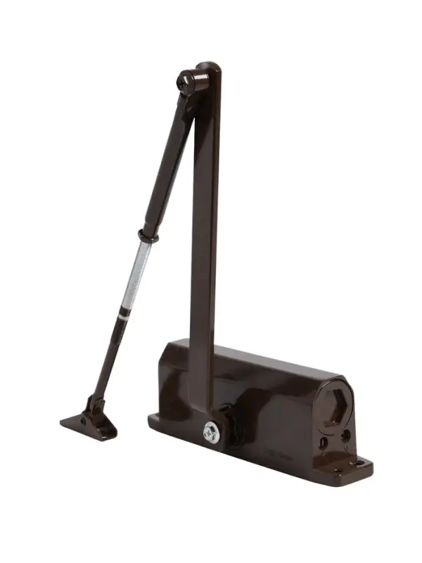 Доводчик дверной ТУНДРА d=80BR, от 45-70 кг, коричневый