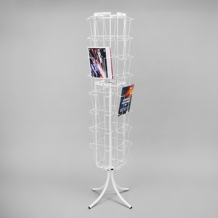 Стойка вращающаяся для прайсов, напольная, 32 кармана А4, 50×50×180 Стойка вращающаяся для прайсов, напольная, 32 кармана А4, 50×50×180