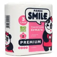 Туалетная бумага SMILE, с ароматом орхидеи, 3 слоя, 4 рулона