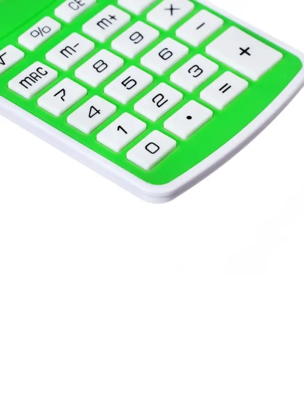 Калькулятор карманный, 08-разрядный 5828, корпус зеленый