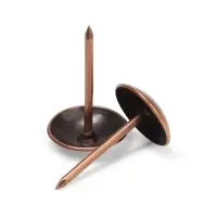 Гвозди ТУНДРА, декоративные, обивочные, 10&times;18.5 мм, медь, 100 шт.