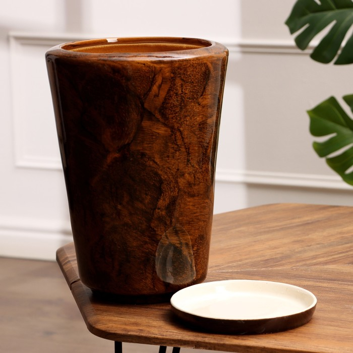 Набор горшков 3шт. Набор горшков 3шт. "Конус" 20 л/ 8,5 л/ 3,5 л коричневый