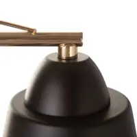 Люстра потолочная BayerLux &laquo;Кансе&raquo;, 3хЕ27, 40 Вт, черно-золотой, 50&times;15&times;23 см