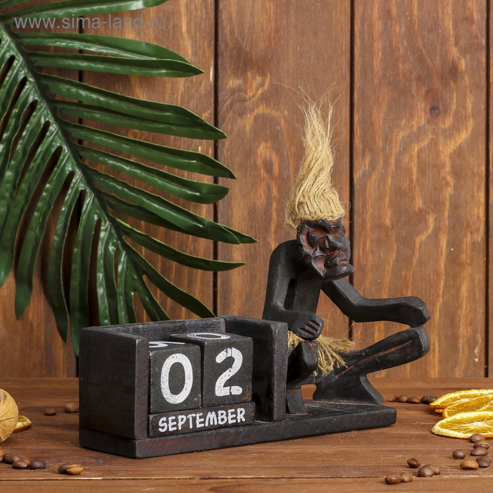 Сувенир дерево календарь Сувенир дерево календарь "Абориген" 14х20х8 см МИКС