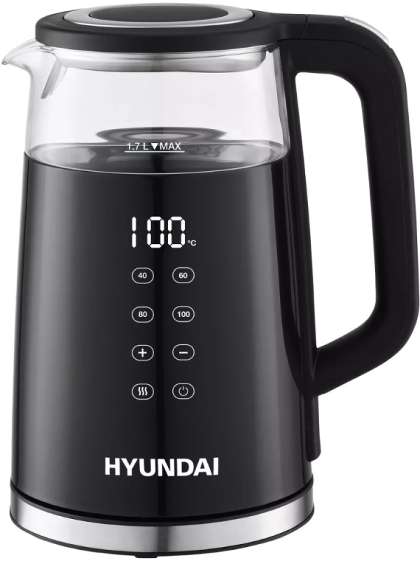Чайник HYK-G6404 1.7л. 2200Вт черный