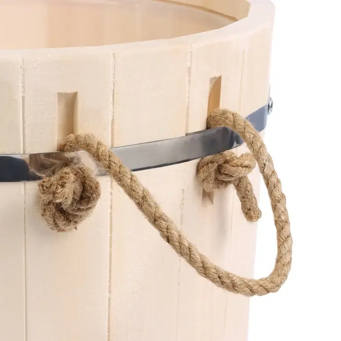 Запарник - ведро для бани и сауны, 18 л, липа, пластиковая вставка, с крышкой, &laquo;Добропаровъ&raquo;