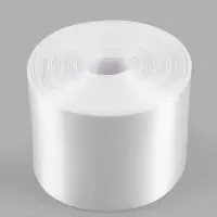 Лента атласная, 100 мм, 100&plusmn;5 м, белая