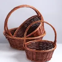 Набор корзин плетёных 3 шт., 48×18×44/40×16×39/33×14×34 см, ива Набор корзин плетёных 3 шт., 48×18×44/40×16×39/33×14×34 см, ива