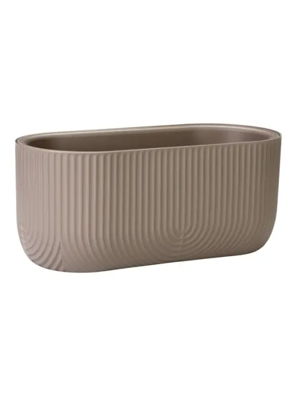 Кашпо со вставкой 6 л 38х18х_ см серый РАМОНА