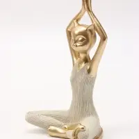 Фигура интерьерная &laquo;Кошка - йогиня&raquo;, 13&times;9.5&times;20.3 см