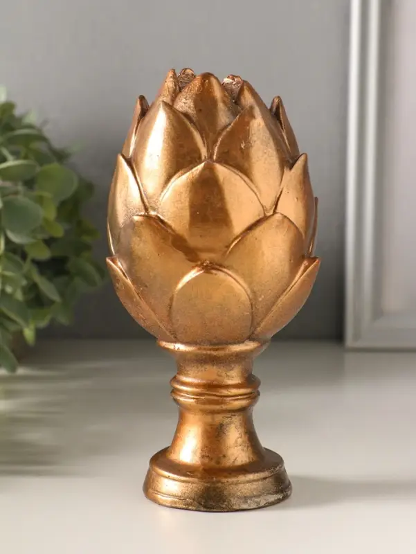 Фигурка гипс &laquo;Артишок&raquo;, 16&times;8&times;8 см, бронза винтаж