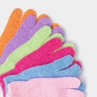 Мочалка - перчатка массажная Доляна, 14&times;18 см, однотонная, МИКС