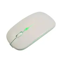 Мышь MB-2.4 беспроводная, оптическая, подсветка, 800-1600 dpi, USB, Bluetooth, белая