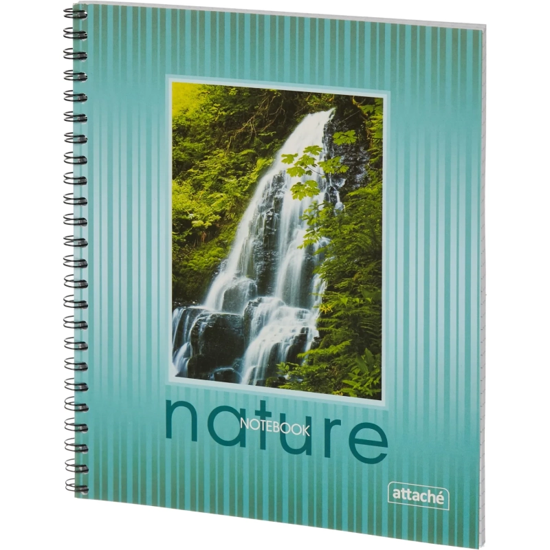 Тетрадь общая Attache,80л,клет,А5,спир,обл.мел.карт