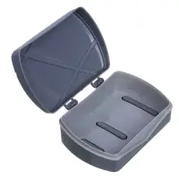 VETTA Мыльница, пластик, 13,5х9х5 см, серый