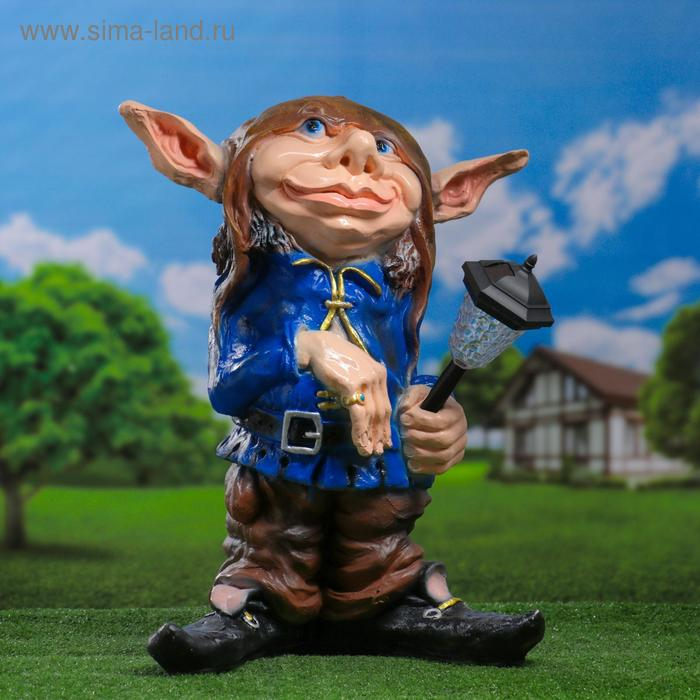 Садовый фонарь  Садовый фонарь "Троль с фонарем" 45х32х58см