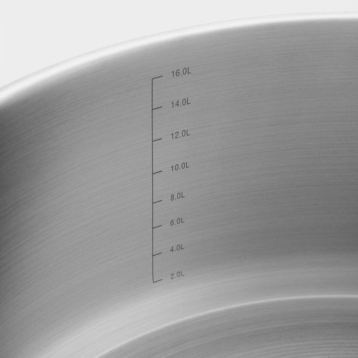 Кастрюля «Общепит. Шеф», 18 л, d=40.5 см, h=15.5 см, капсульное дно, индукция Кастрюля «Общепит. Шеф», 18 л, d=40.5 см, h=15.5 см, капсульное дно, индукция