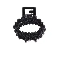 Крабик для волос &laquo;Мелани&raquo;, овал, 2.5 см, чёрный