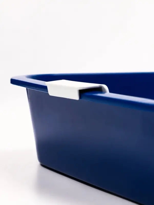 Туалет для кошек &laquo;Белла мини&raquo;, 35&times;26&times;6 см, с сеткой, пластик, синий