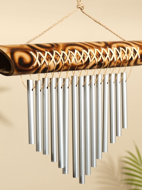 Музыка ветра Музыка ветра "Тропики" бамбук, алюминий, 35х4х40 см, цв. коричневый