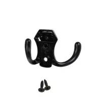 Крючок мебельный CAPPIO HIDDEN, двухрожковый, черный, 2 шт.