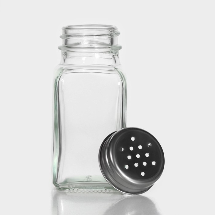 Набор для специй из стекла Доляна «Стандарт», 2 предмета: солонка, перечница 100 мл Набор для специй из стекла Доляна «Стандарт», 2 предмета: солонка, перечница 100 мл