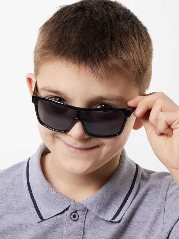 Очки солнцезащитные детские &laquo;OneSun. Маска&raquo;, uv 400, оправа микс, линза сплошная тёмная