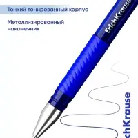 Ручка шариковая ErichKrause Star Stick Grip, узел 1.2 мм, синяя