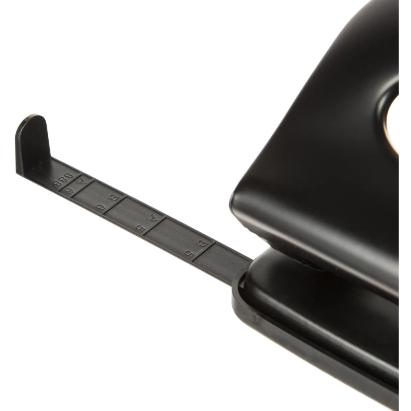 Дырокол металлический Attache до 40 листов, с линейкой, цвет черный