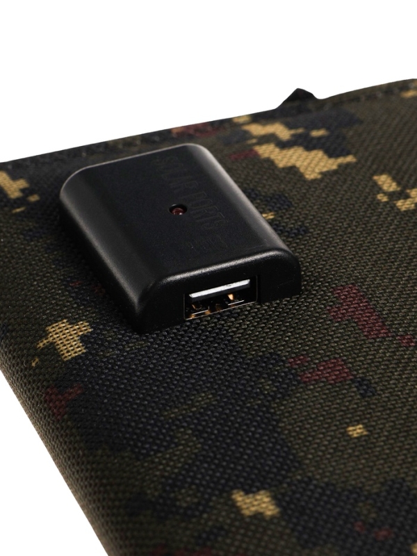 Солнечная панель для зарядки телефона, складная, 4 панели, 21 Вт, 44×16.5×0.3 см, хаки Солнечная панель для зарядки телефона, складная, 4 панели, 21 Вт, 44×16.5×0.3 см, хаки