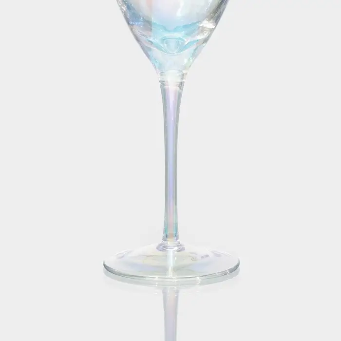 Набор бокалов для вина «Жемчуг» 400 мл, 6 шт., р-р 1й шт. 9.5×23 см, перламутровый Набор бокалов для вина «Жемчуг» 400 мл, 6 шт., р-р 1й шт. 9.5×23 см, перламутровый