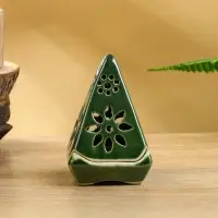 Подсвечник &laquo;Пирамидка&raquo;, 8&times;8&times;12 см, керамика, МИКС