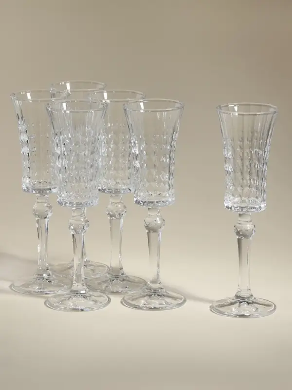 Набор бокалов для шампанского 6 шт Набор бокалов для шампанского 6 шт "Винтаж" 150мл, 7х22,5 см