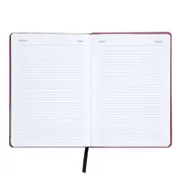 Ежедневник недатированный А5 Monochrome. Anemone, 136 листов, 7БЦ, розовый, soft touch, с резинкой