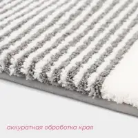Коврик Доляна Stripes, 40&times;60 см, серый