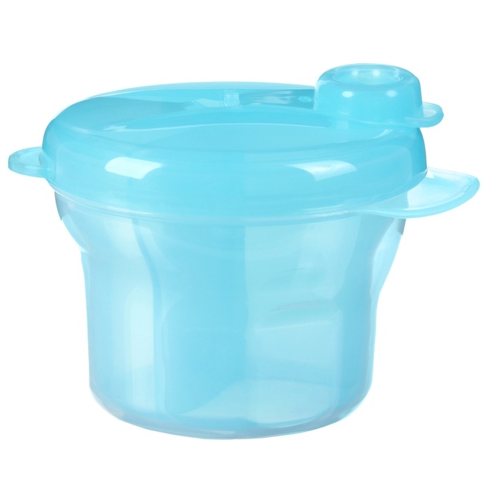 Контейнер для хранения детского питания, 3 секции по 75 мл., 9,5х8,5 см., 225 мл., цвет голубой Контейнер для хранения детского питания, 3 секции по 75 мл., 9,5х8,5 см., 225 мл., цвет голубой