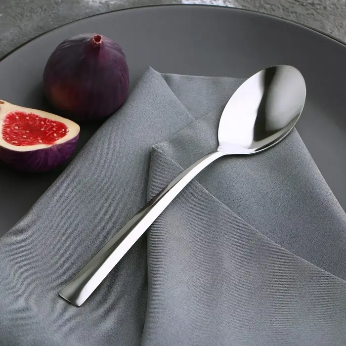 Ложка столовая Доляна «Майя», длина 19,9 см, толщина 1,2 мм, цвет серебряный Ложка столовая Доляна «Майя», длина 19,9 см, толщина 1,2 мм, цвет серебряный